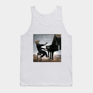 Hyena Pianists Fantasy Image Tank Top